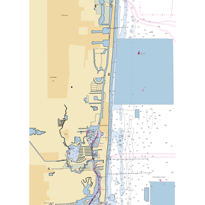 Loggerhead Marina at Aventura (Miami, FL) NOAA Chart  Gaming Mouse Pad