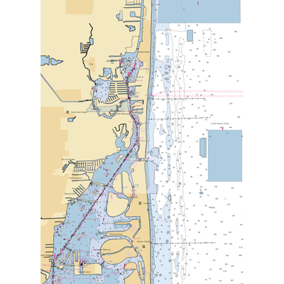 Bill Bird Marina at Haulover Park (Miami, FL) NOAA Chart  Gaming Mouse Pad