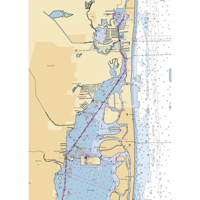 Keystone Point Marina (Miami, FL) NOAA Chart  Gaming Mouse Pad