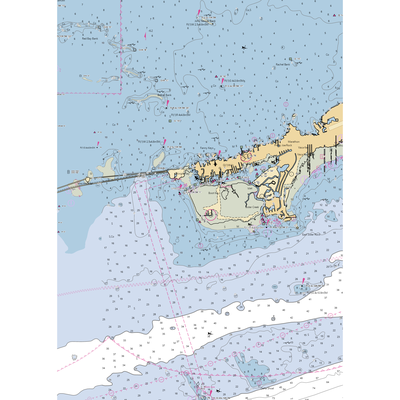 Safe Harbor Marathon (Marathon Shores, FL) NOAA Chart  Gaming Mouse Pad