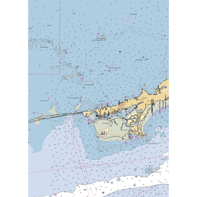 Porkys Bayside Restaurant and Marina (Marathon Shores, FL) NOAA Chart  Gaming Mouse Pad