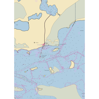 Flamingo Marina (Key Largo, FL) NOAA Chart  Gaming Mouse Pad