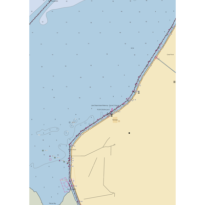 City of Pahokee Campground & Marina (West Palm Beach, FL) NOAA Chart  Gaming Mouse Pad