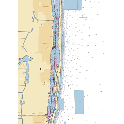 Murrelle Marine (West Palm Beach, FL) NOAA Chart  Gaming Mouse Pad