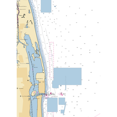 Anchorage Park Marina Ramp (West Palm Beach, FL) NOAA Chart  Gaming Mouse Pad