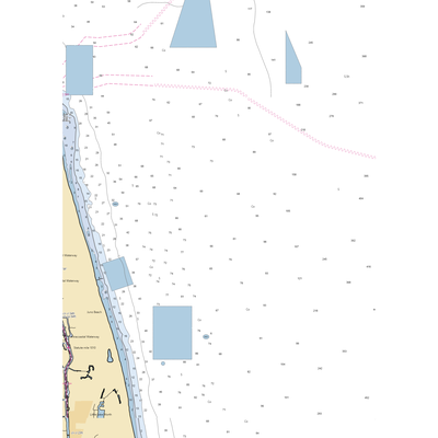Loggerhead Marina at Jupiter (Hobe Sound, FL) NOAA Chart  Gaming Mouse Pad
