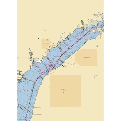 City of Fort Myers Yacht Basin (North Fort Myers, FL) NOAA Chart  Gaming Mouse Pad