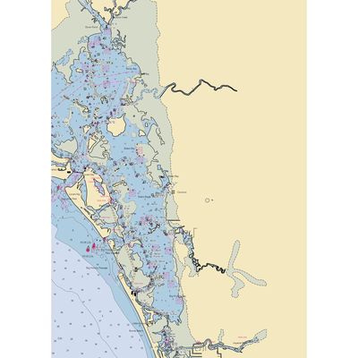 Weeks Fish Camp (Bonita Springs, FL) NOAA Chart  Gaming Mouse Pad