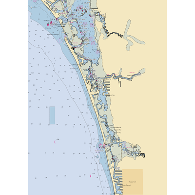 Hickory Bay Boat House (Bonita Springs, FL) NOAA Chart  Gaming Mouse Pad