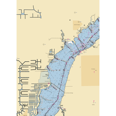 Fish Tale Marina at Caloosa Isle (Lehigh Acres, FL) NOAA Chart  Gaming Mouse Pad