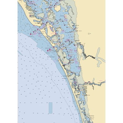 Big Hickory Fishing Nook Marina (Bonita Springs, FL) NOAA Chart  Gaming Mouse Pad