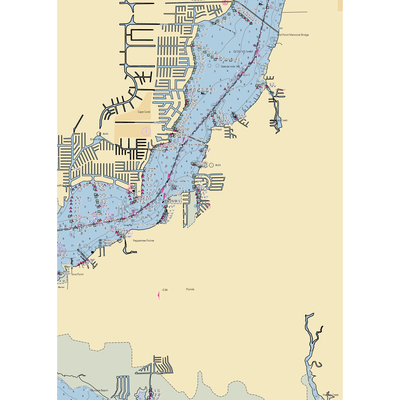 MarineMax Fort Myers (Fort Myers, FL) NOAA Chart  Gaming Mouse Pad