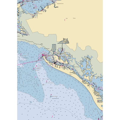 Salty Sam's Marina (Fort Myers, FL) NOAA Chart  Gaming Mouse Pad