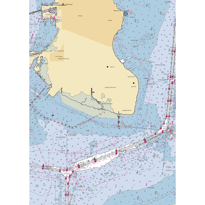 MacDill AFB Recreation (Tampa, FL) NOAA Chart  Gaming Mouse Pad