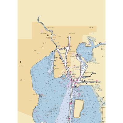 Marjorie Park Yacht Basin (Tampa, FL) NOAA Chart  Gaming Mouse Pad