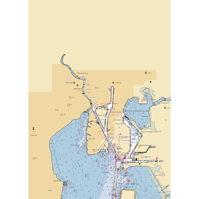 Tampa Convention Center Marina (Tampa, FL) NOAA Chart  Gaming Mouse Pad