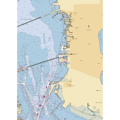 Oasis Marinas at Westshore Yacht Club (Tampa, FL) NOAA Chart  Gaming Mouse Pad