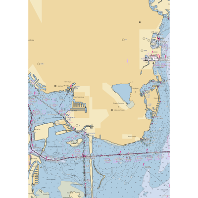 Maximo Marina (Saint Petersburg, FL) NOAA Chart  Gaming Mouse Pad