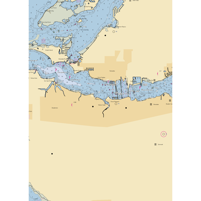 Twin Dolphin Marina (Bradenton, FL) NOAA Chart  Gaming Mouse Pad