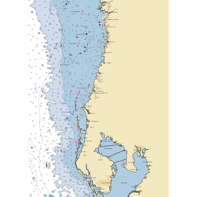 Landing At Tarpon Springs (Holiday, FL) NOAA Chart  Gaming Mouse Pad