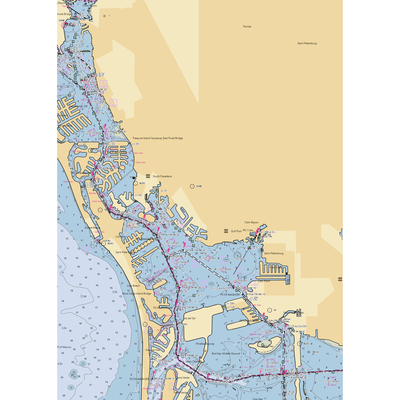 Pasadena Yacht & Country Club (Saint Petersburg, FL) NOAA Chart  Gaming Mouse Pad