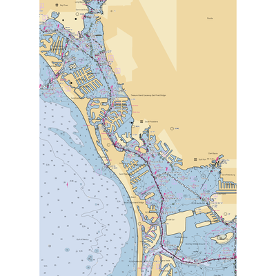 Great American Marine (Saint Petersburg, FL) NOAA Chart  Gaming Mouse Pad