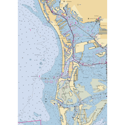 St Petersburg Yacht Club Pass-A-Grille Yacht Club (Saint Petersburg, FL) NOAA Chart  Gaming Mouse Pad