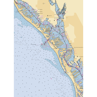 Bayside Inn & Marina (Saint Petersburg, FL) NOAA Chart  Gaming Mouse Pad