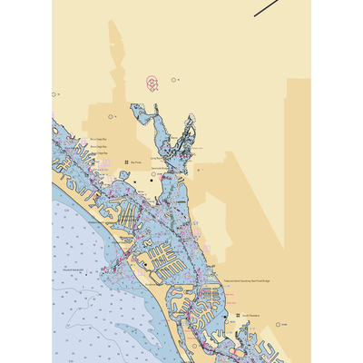 Marina Outpost (Largo, FL) NOAA Chart  Gaming Mouse Pad