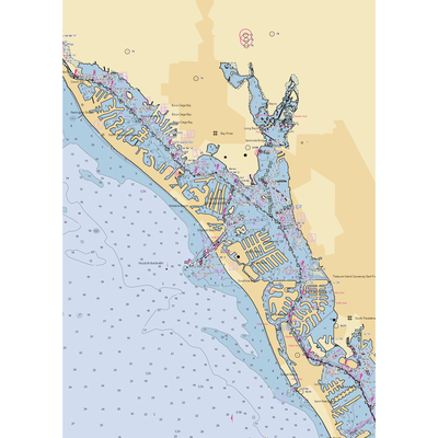 John's Pass Marina Inc (Saint Petersburg, FL) NOAA Chart  Gaming Mouse Pad