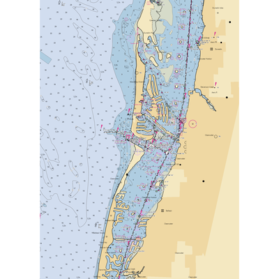 Clearwater Yacht Club (Clearwater Beach, FL) NOAA Chart  Gaming Mouse Pad