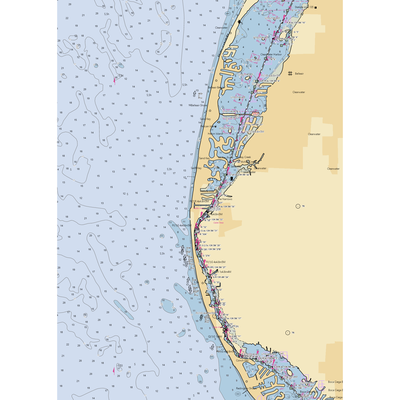 Largo Intercoastal Marine (Indian Rocks Beach, FL) NOAA Chart  Gaming Mouse Pad