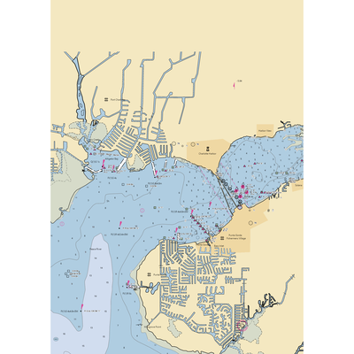 Charlotte Harbor Yacht Club (Port Charlotte, FL) NOAA Chart  Gaming Mouse Pad