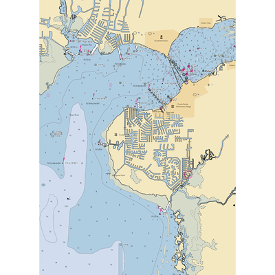 Isles Yacht Club (Port Charlotte, FL) NOAA Chart  Gaming Mouse Pad