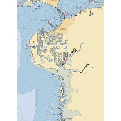 Riviera Marina (Punta Gorda, FL) NOAA Chart  Gaming Mouse Pad