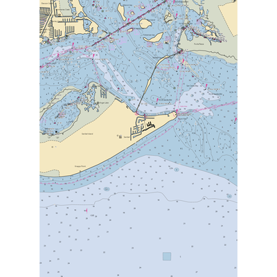 Sanibel Marina (Sanibel, FL) NOAA Chart  Gaming Mouse Pad