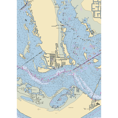 York Road Marine (Sanibel, FL) NOAA Chart  Gaming Mouse Pad