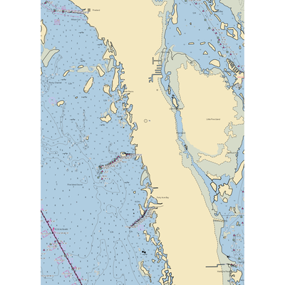 Pine Island Commercial Marina (Saint James City, FL) NOAA Chart  Gaming Mouse Pad