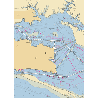 Pelican Point Marina (Biloxi, MS) NOAA Chart  Gaming Mouse Pad