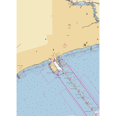 Gulfport Municipal Marina (Gulfport, MS) NOAA Chart  Gaming Mouse Pad