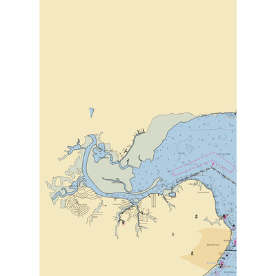 Diamondhead Marina (Diamondhead, MS) NOAA Chart  Gaming Mouse Pad