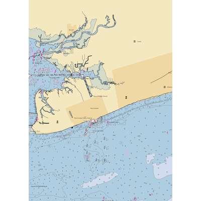 Pass Christian Yacht Works (Long Beach, MS) NOAA Chart  Gaming Mouse Pad