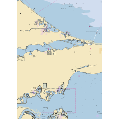 Nugent's Canal Yacht Club (Lacarne, OH) NOAA Chart  Gaming Mouse Pad