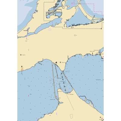 Hank's On the Bay (Gypsum, OH) NOAA Chart  Gaming Mouse Pad