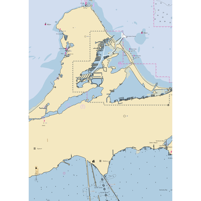 The Boating Resort at Harbor's Edge (Lakeside Marblehead, OH) NOAA Chart  Gaming Mouse Pad