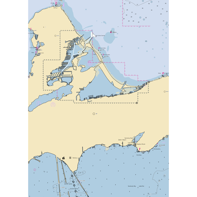 Tibbels Marina & Court (Lakeside Marblehead, OH) NOAA Chart  Gaming Mouse Pad