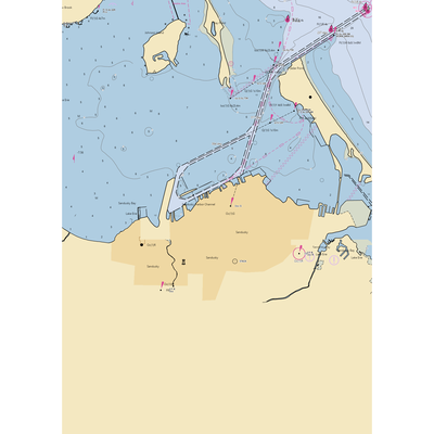 Paper District Marina (Sandusky, OH) NOAA Chart  Gaming Mouse Pad