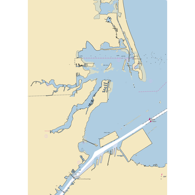 Lost Peninsula Marina (Toledo, OH) NOAA Chart  Gaming Mouse Pad