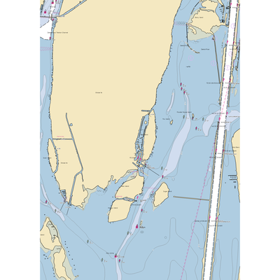 Elba-Mar Boat Club (Grosse Ile, MI) NOAA Chart  Gaming Mouse Pad