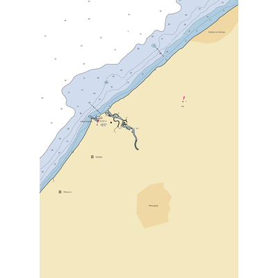 South Shore Supply (Eastlake, OH) NOAA Chart  Gaming Mouse Pad